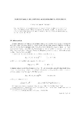 Subconvexity bounds for automorphic l-functions