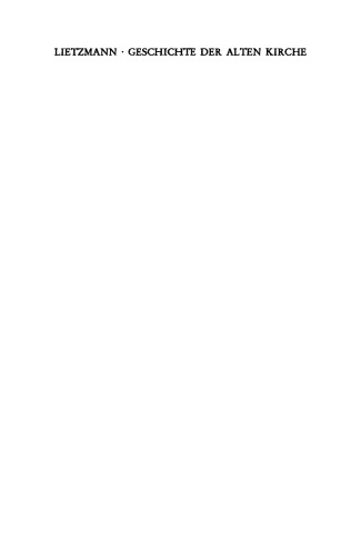 Geschichte der Alten Kirche