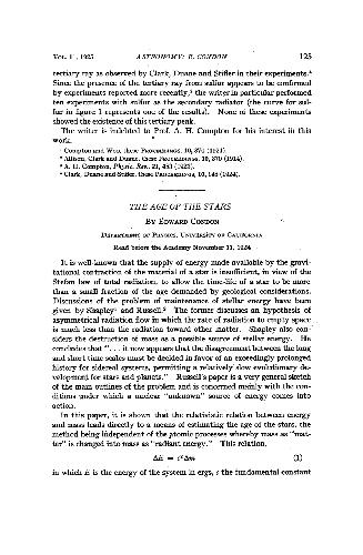 The Age of the Stars