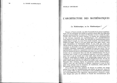 Architecture des Mathématiques