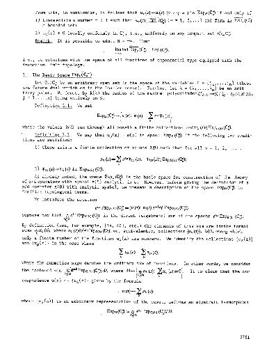 The basic space Exp (Omega)C(z,n)