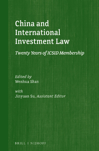 China and International Investment Law: Twenty Years of ICSID Membership