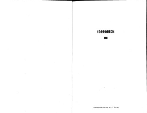 Horrorism: Naming Contemporary Violence