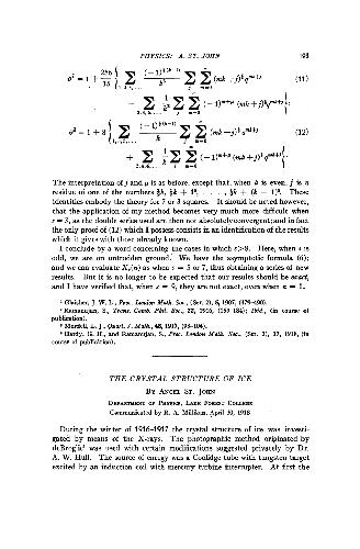 The Crystal Structure of Ice