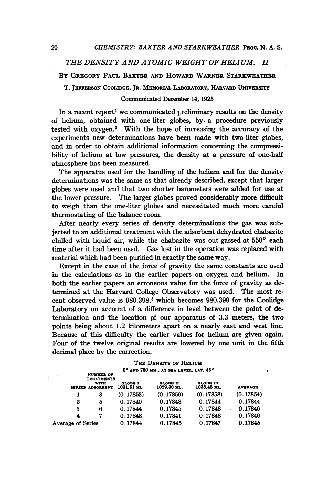 The Density and Atomic Weight of Helium II