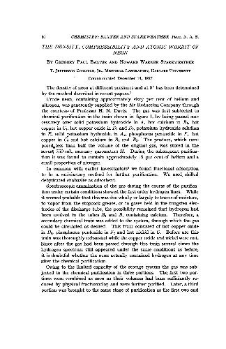 The Density, Compressibility and Atomic Weight of Neon