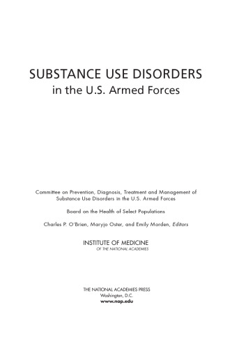 Substance use disorders in the U.S. Armed Forces