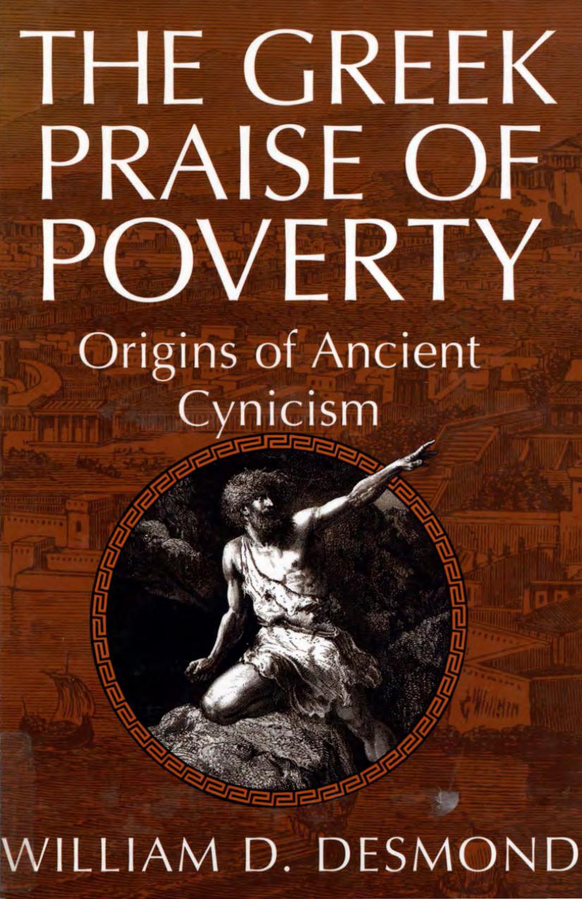 The Greek Praise of Poverty: The Origins Of Ancient Cynicism