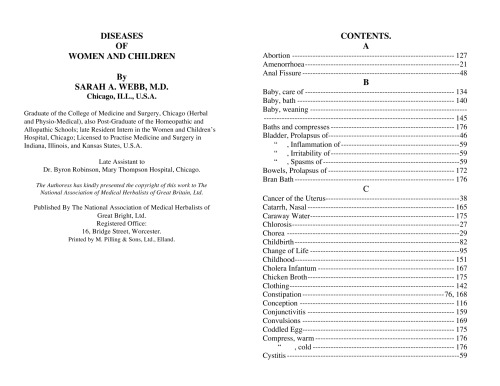 Diseases of Women and Children.