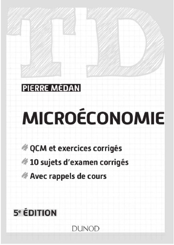 Microéconomie : Travaux dirigés TD
