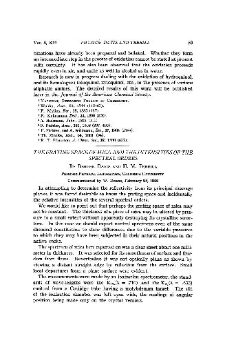 The Grating Space of Mica and the Intensities of the Spectral Orders