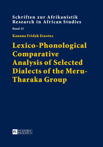 Lexico-Phonological Comparative Analysis of Selected Dialects of the Meru-Tharaka Group