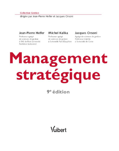 Management stratégique - 9e édition