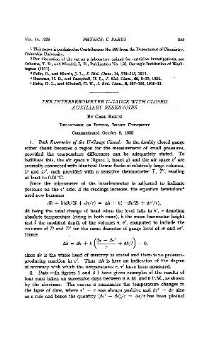 The Interferometer U-Gauge with Closed Auxiliary Reservoirs