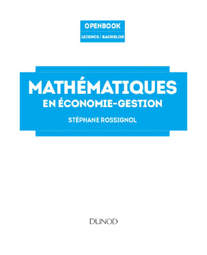 Mathématiques en économie-gestion