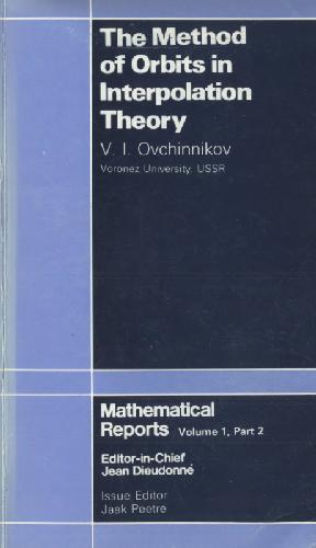 The Method of Orbits in Interpolation Theory