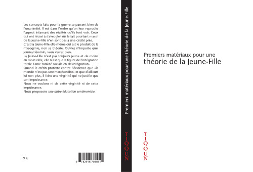 Premiers Matériaux Pour Une Théorie De La Jeune Fille