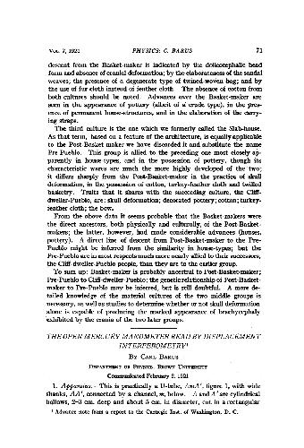 The Open Mercury Manometer Read by Displacement Interferometry