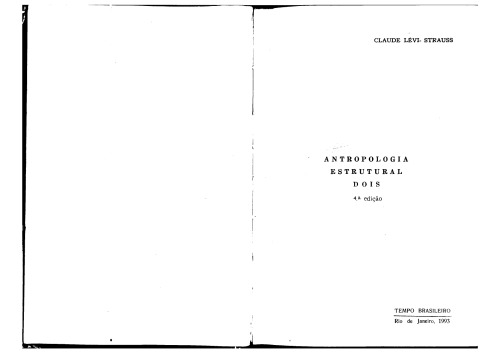 Antropologia Estrutural II