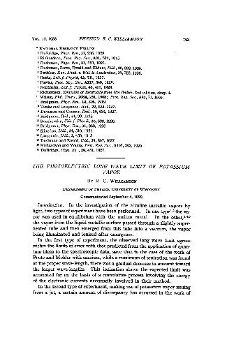 The Photoelectric Long Wave Limit of Potassium Vapor