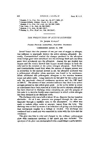 [Article] The Production of Active Nitrogen