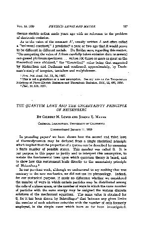 The quantum laws and the uncertainty principle of Heisenberg