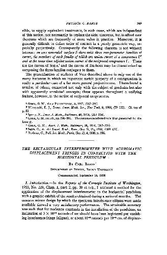 The Rectangular Interferometer with Achromatic Displacement Fringes in Connection with the Horizontal Pendulum