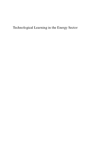 Technological Learning in the Energy Sector: Lessons for Policy, Industry and Science