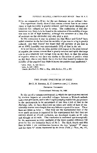 The Spark Spectrum of Neon