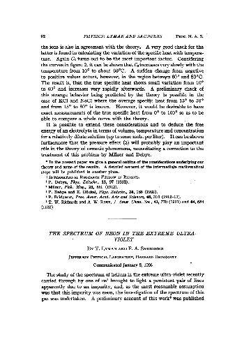 The Spectrum of Neon in the Extreme Ultra-Violet
