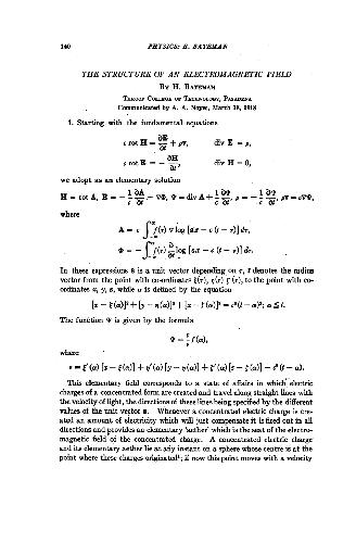 The Structure of an Electromagnetic Field