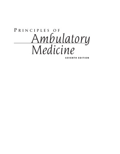 Barker, Burton and Zieve's Principles of Ambulatory Medicine
