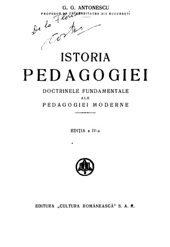 Istoria pedagogiei