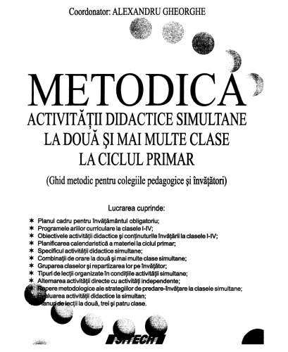Metodica activitatilor didactice simultane in ciclul primar