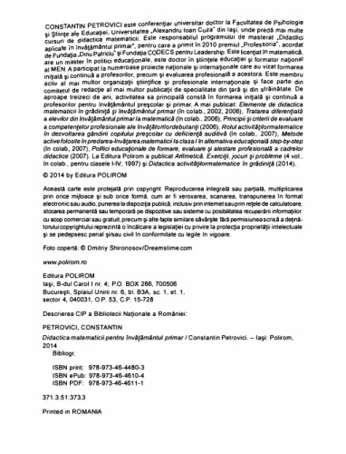 Didactica matematicii pentru invatamantul primar