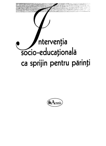 Interventia socio-educationala ca sprijin pentru parinti