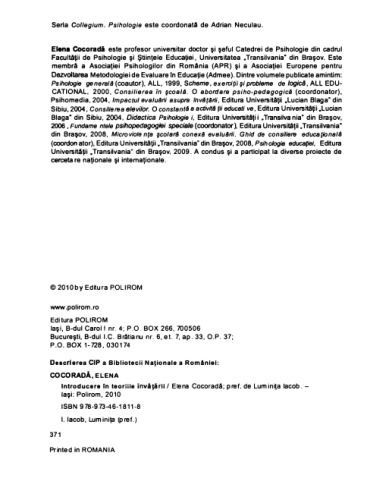 Introducere in teoriile invatarii