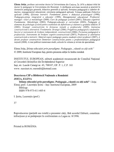 Stiinta educatiei prin paradigme