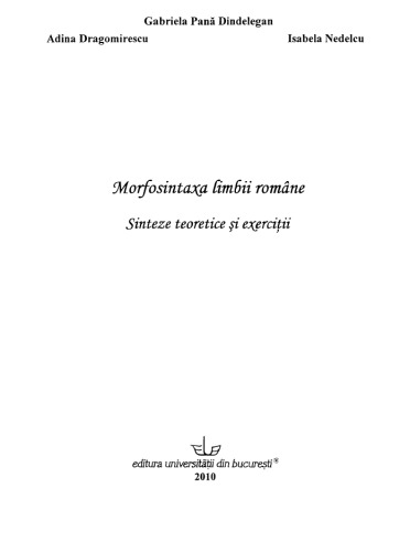 Morfosintaxa limbii romane