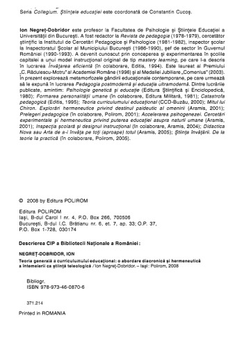 Teoria generala a curriculumului national