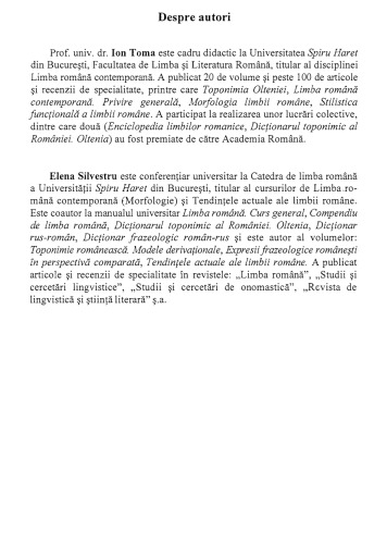 Ion Toma - Sinteze de limba romana - Niculescu  (2007)