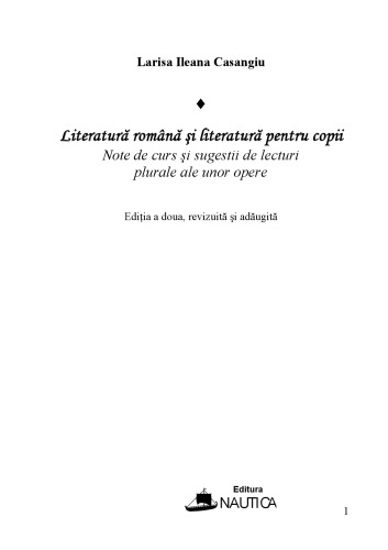 Larisa Ileana Casangiu - Literatura-Romana-pentru-copii
