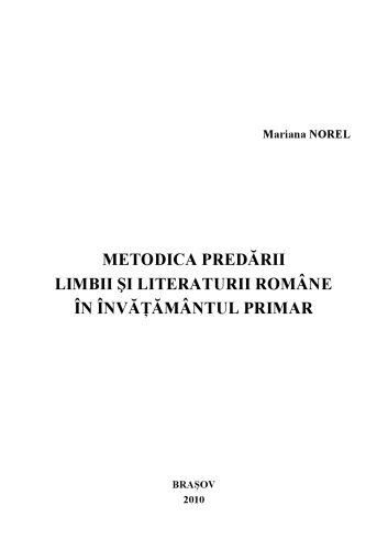 Mariana Norel - Metodica Predari Lb si Lit Romane