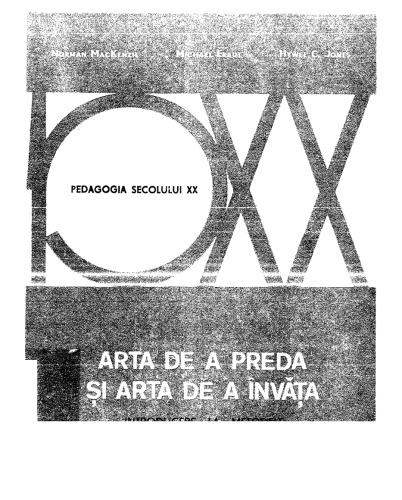 Norman Mackenzie - Arta de a preda si arta de a invata - EDP (1975)