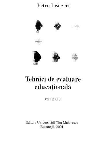 Petru Lisievici - Tehnici de evaluare educationala vol 2