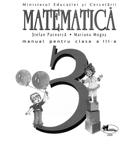 Manual de matematica, cls. III