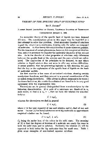 Theory of the Specific Heat of Electrolytes