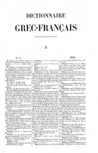 Dictionnaire Grec-Français