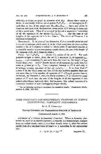 Time Constants for Engineering Purposes in Simple Exponential Transient Phenomena