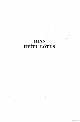 Hinn hvíti lótus Indversk heimspeki